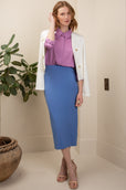 The Stella Skirt Skyline Blue