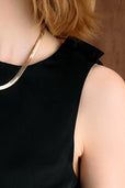 The Ella Silk Tank Black