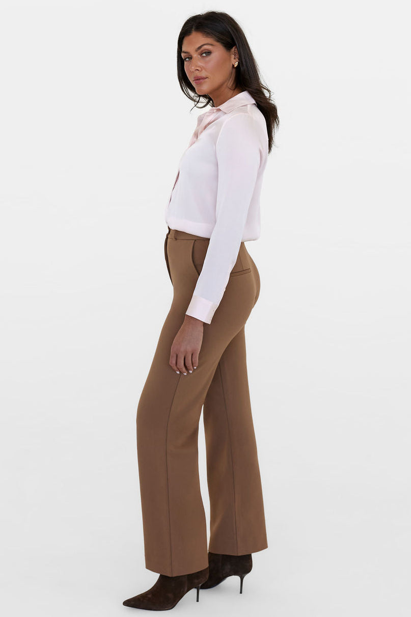 The Grace Silk Long Sleeve Blouse Barely Pink