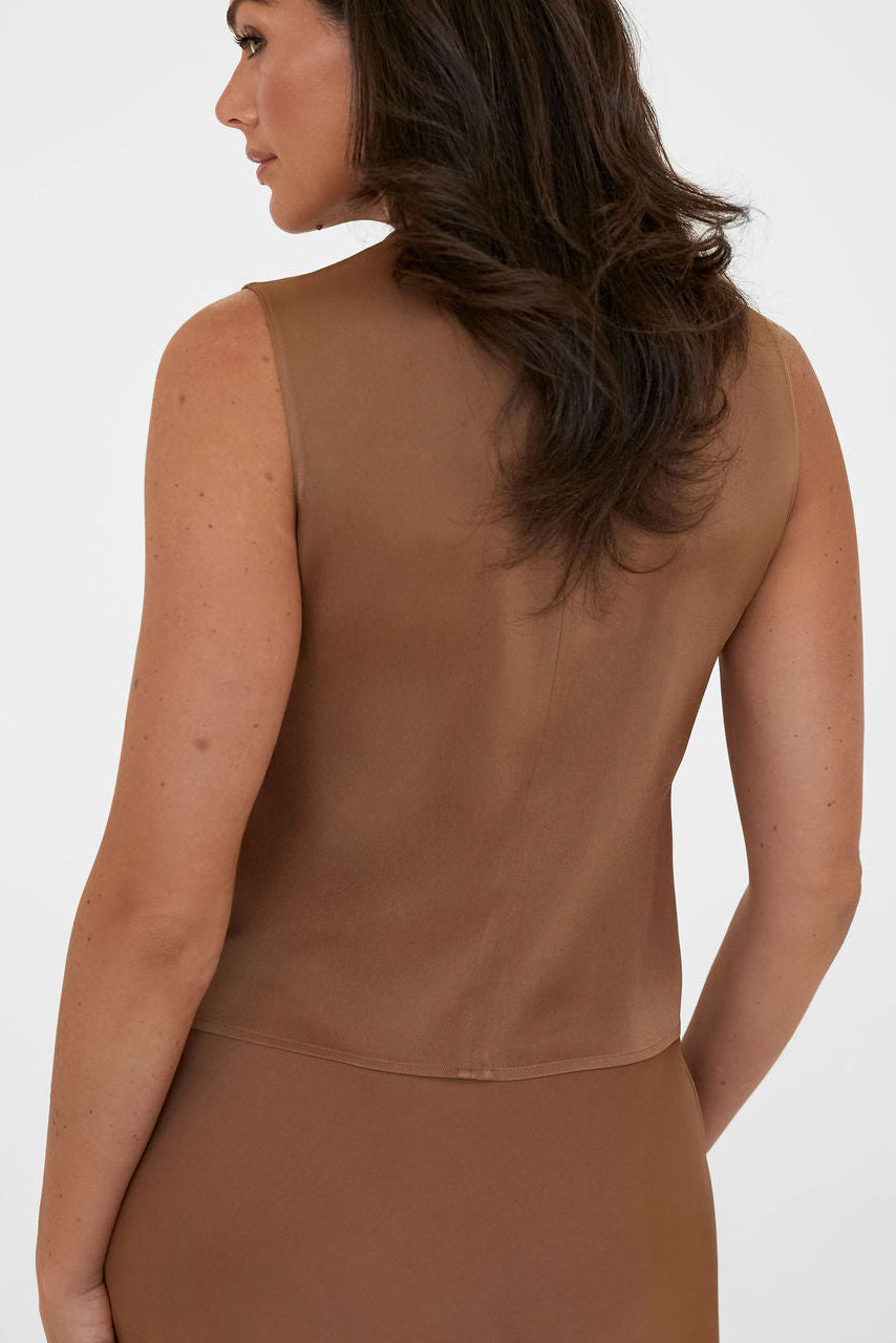 The Amber Silk Shell Camel