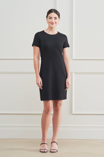The Cecilia Dress Short Sleeve Black