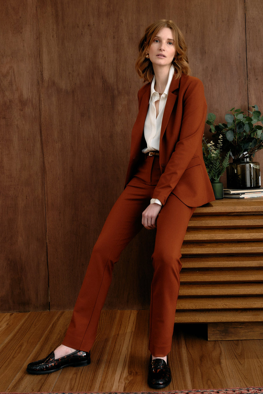 The Katherine Trouser Deep Ochre
