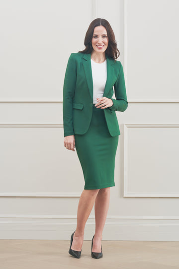 The Dorothy Pencil Skirt Forest Green