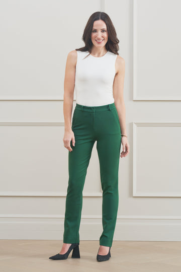 The Katherine Trouser Forest Green