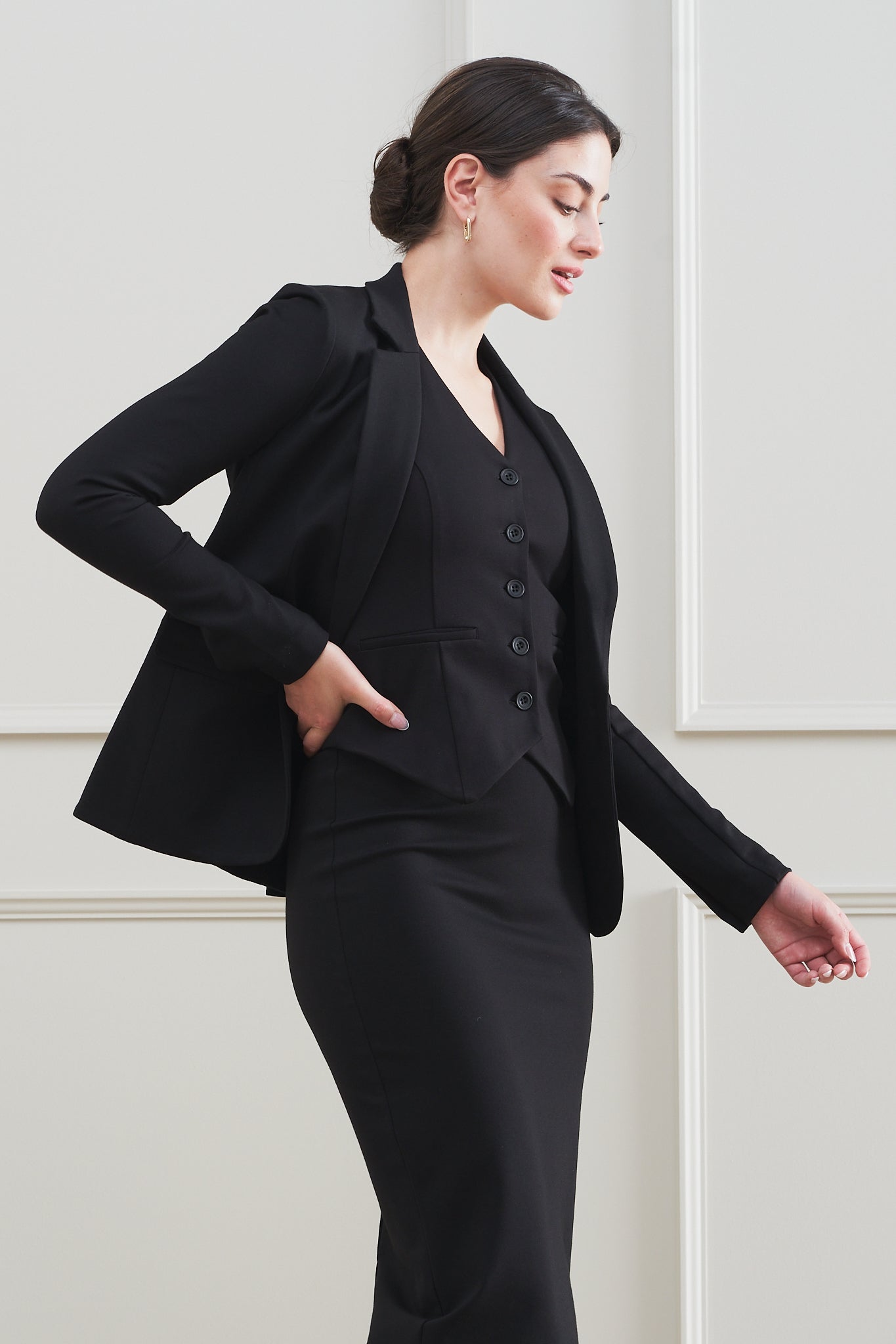 The No Gape Zora Vest Black