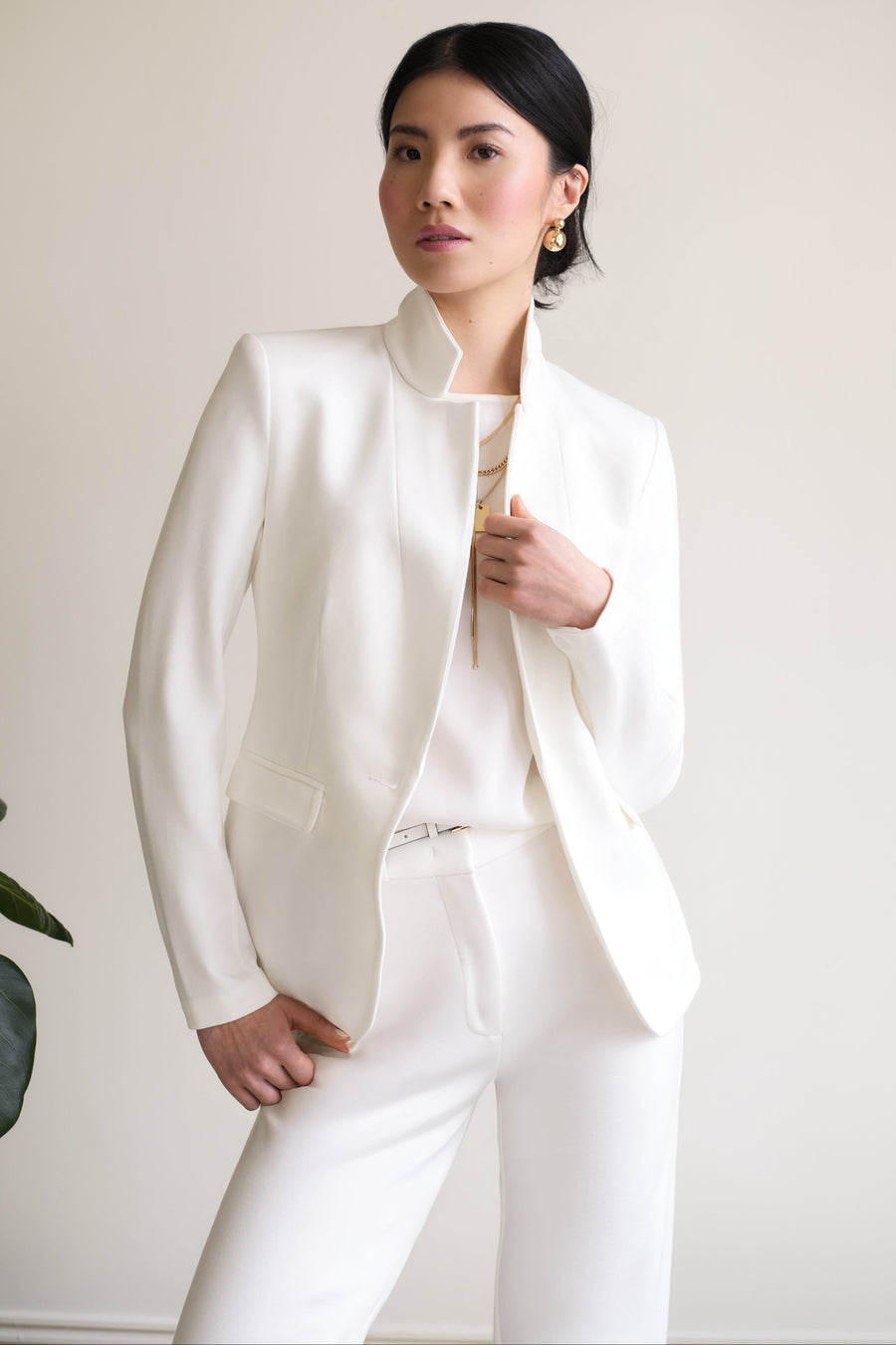 The Sloane Blazer Ivory
