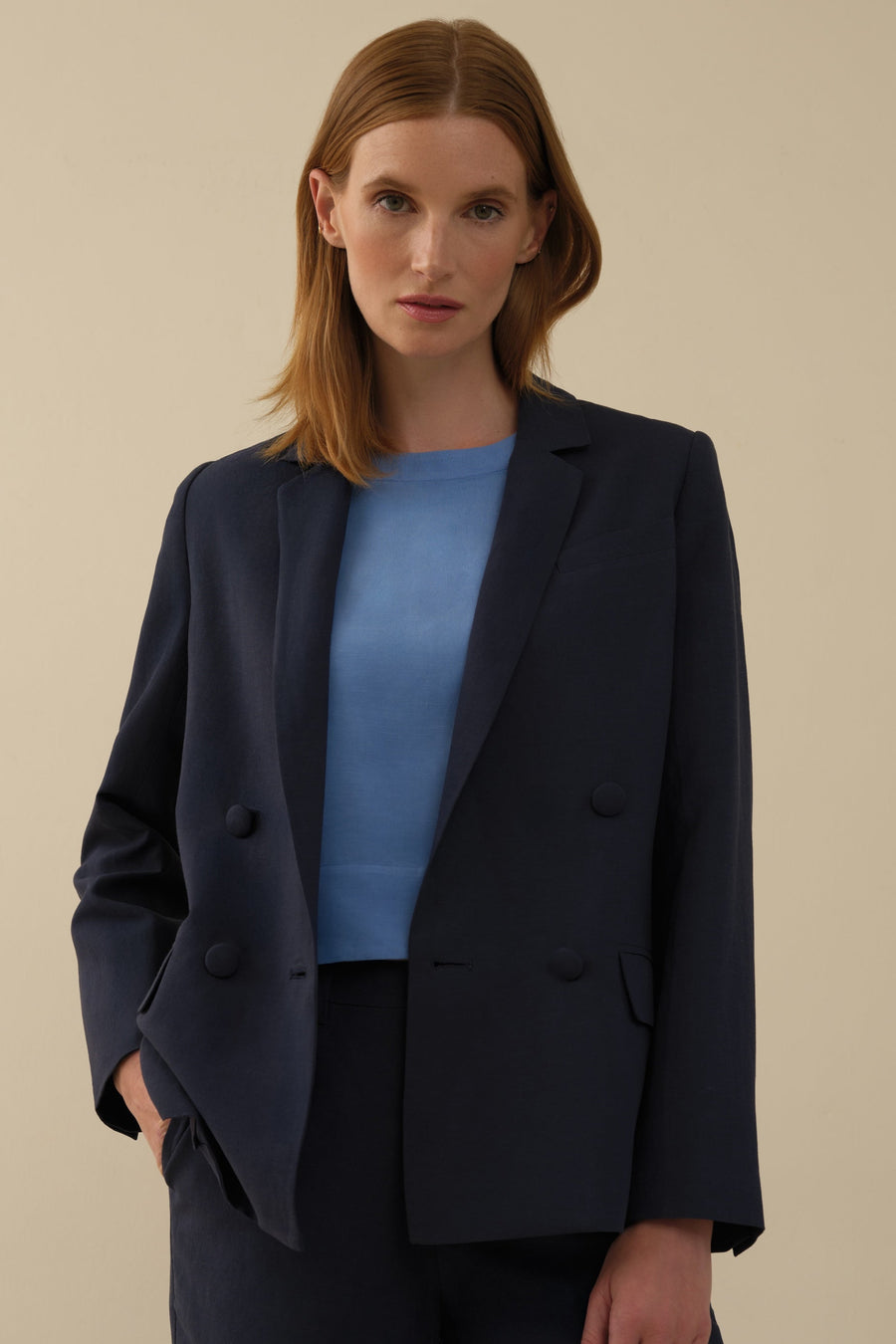 The Eva Blazer Navy