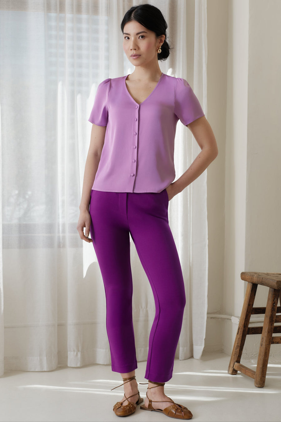 The Helen Pant Deep Purple
