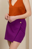 The Jennifer Wrap Skirt Deep Purple