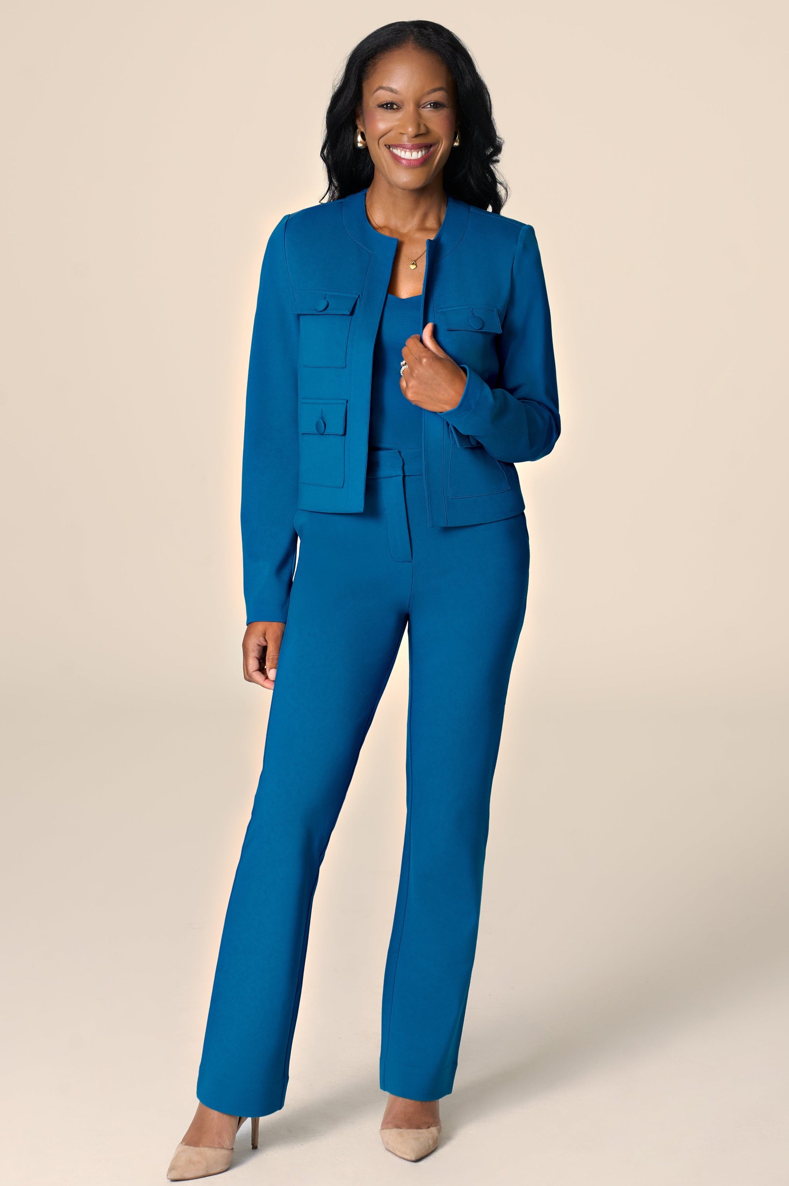 The Nora Lady Jacket Peacock Blue