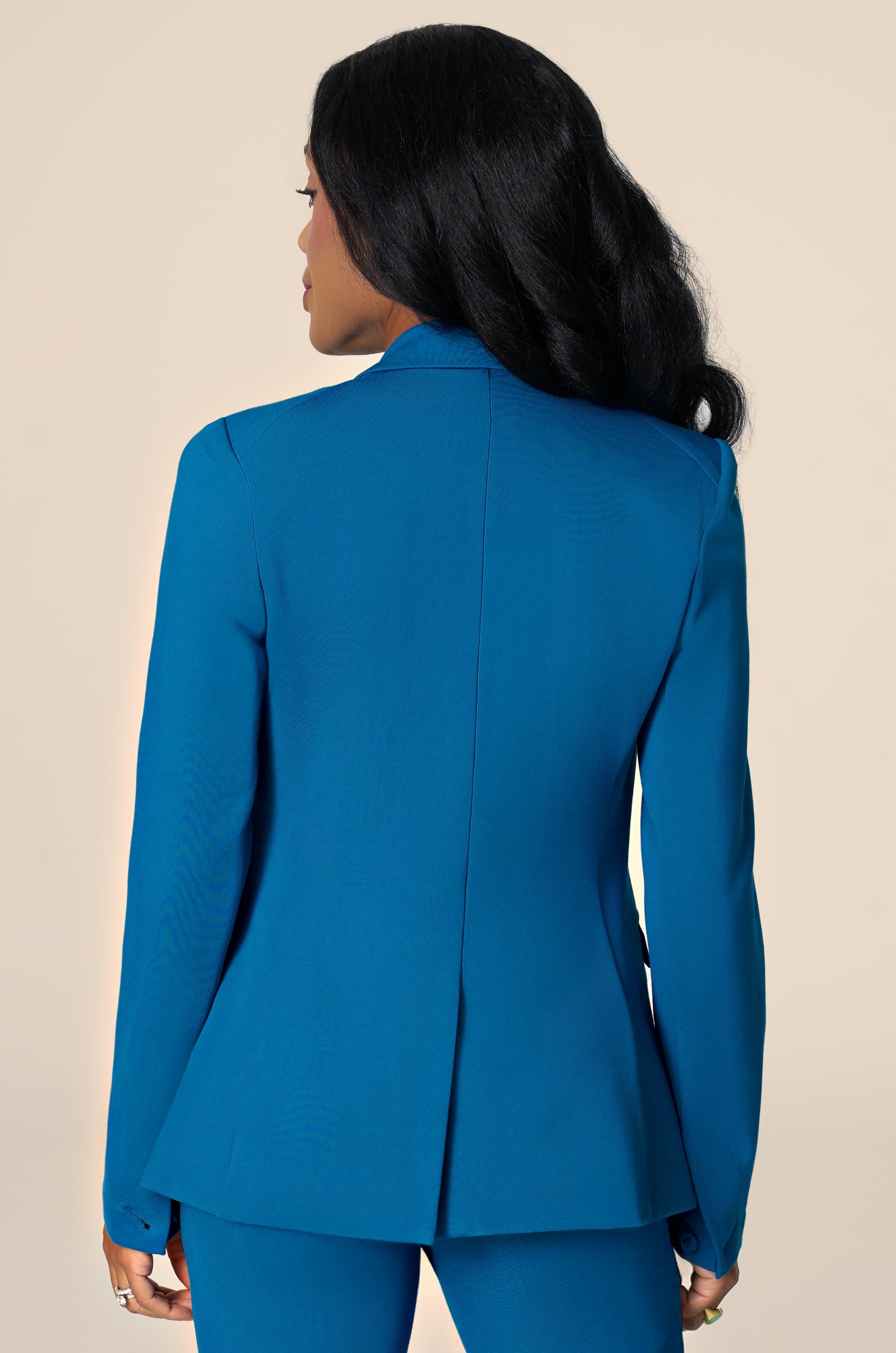The Sloane Blazer Peacock Blue