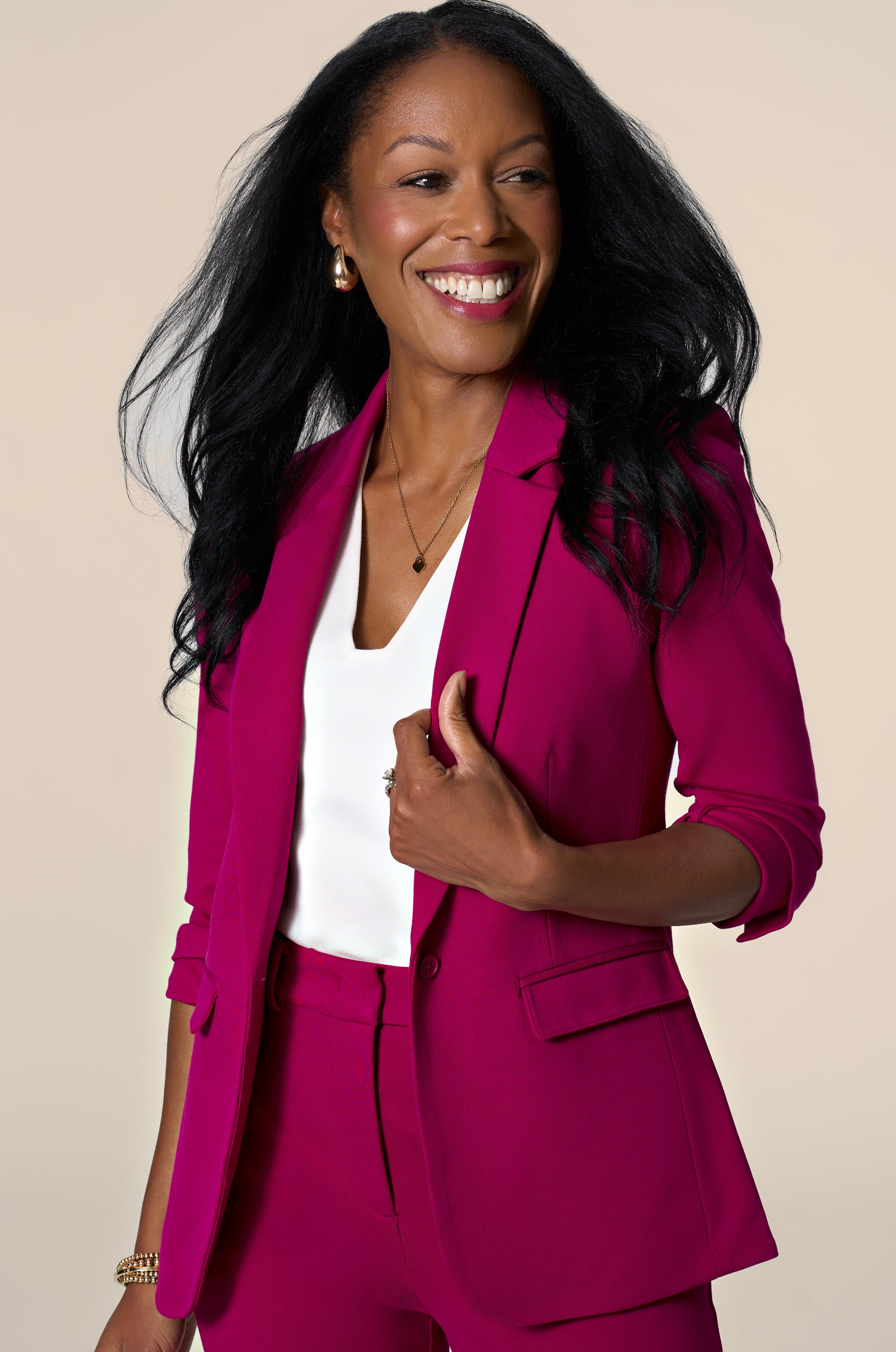 The Sloane Blazer Mulberry