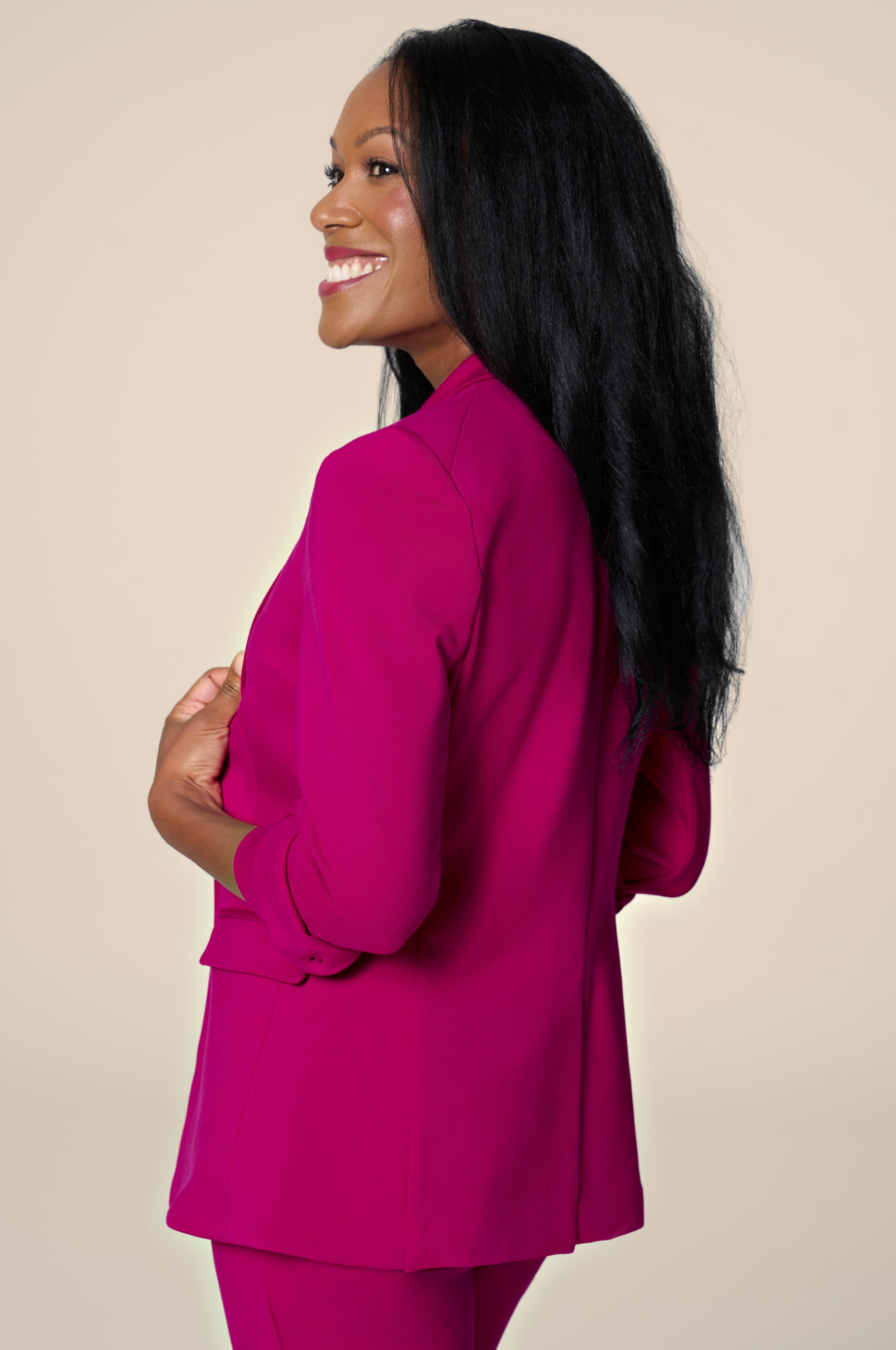 The Sloane Blazer Mulberry