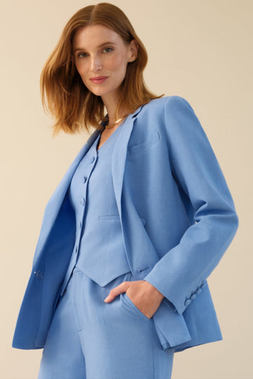 The Eva Blazer Neon Blue
