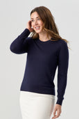 woman wearing black cardigan with white pencil skirt